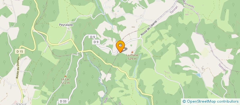 localisation de l'entreprise CIVAM CORDAIS (CENTRE D'INITIATIVE POUR VALORISER L'AGRICULTURE ET LE MILIEU RURAL)  SAINT-MARTIN-LAGUEPIE