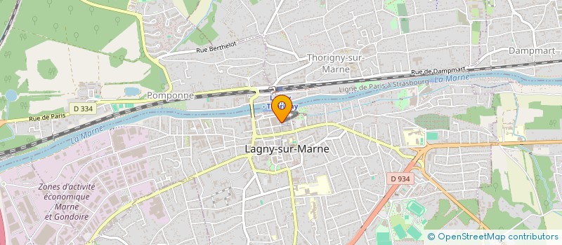 localisation de l'entreprise CIVETTE 4T  LAGNY-SUR-MARNE