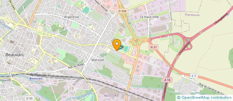 localisation de l'entreprise CIVETTE DU STADE  BEAUVAIS