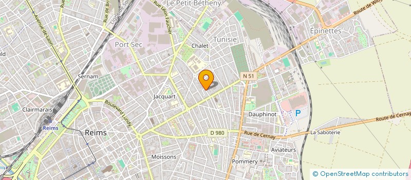 localisation de l'entreprise CIVI  REIMS