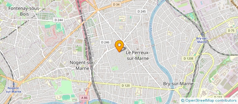 localisation de l'entreprise CIVI FOCH 44  LE PERREUX-SUR-MARNE