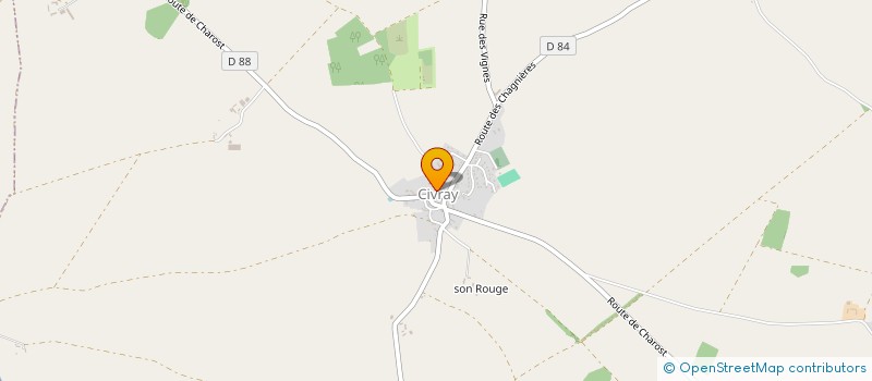 localisation de l'entreprise CIVRAY FESTIVITES  CIVRAY