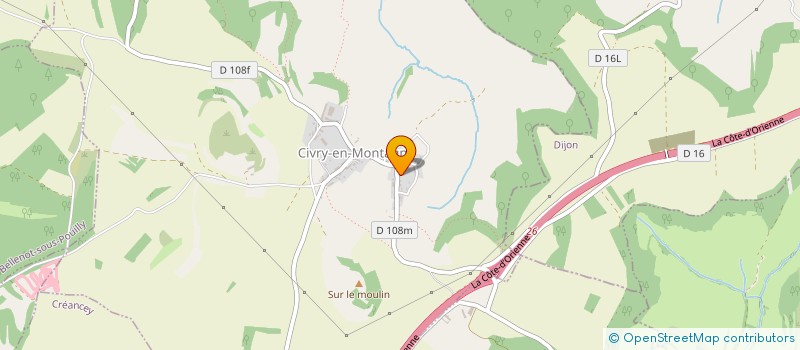 localisation de l'entreprise CIVRY RANDO DANSE LOISIRS  CIVRY-EN-MONTAGNE