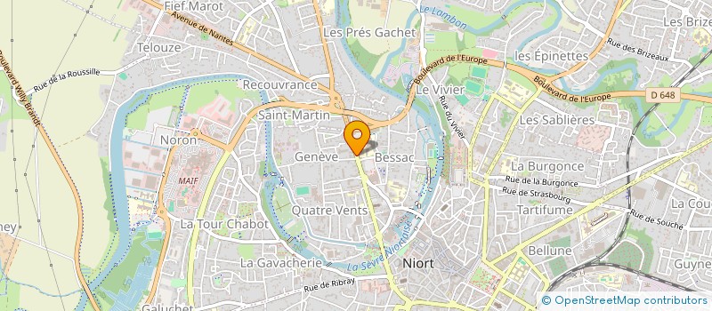localisation de l'entreprise CIWI à NIORT