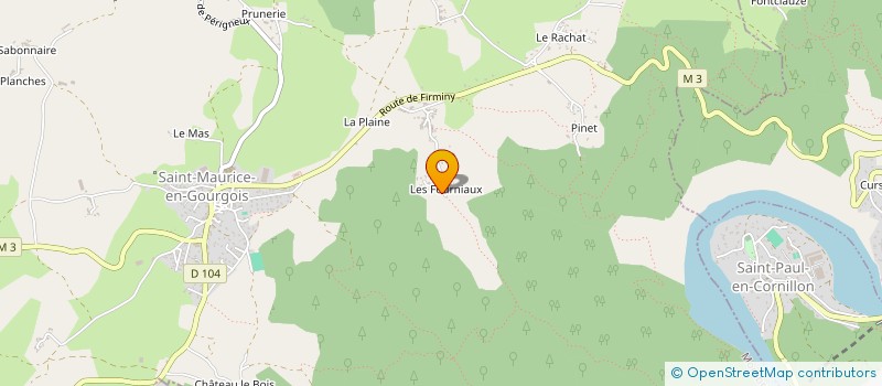 localisation de l'entreprise CIZERON CLEMENT à SAINT-MAURICE-EN-GOURGOIS