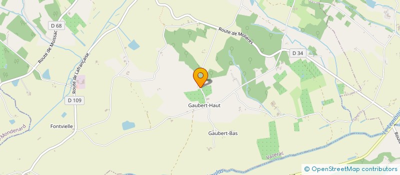 localisation de l'entreprise CJ 1100  VAZERAC