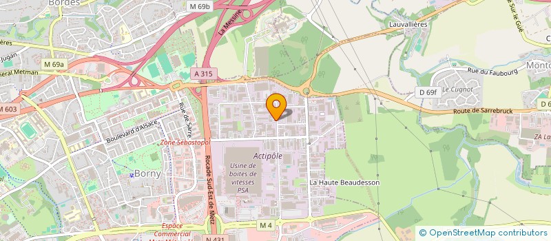 localisation de l'entreprise CJ BARNES à METZ