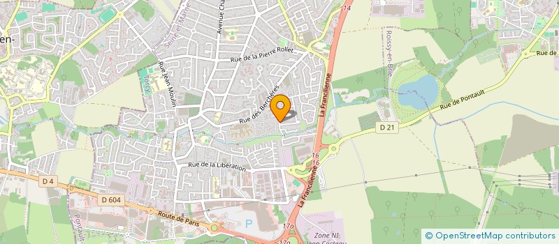 localisation de l'entreprise CJ BATIMENT à PONTAULT-COMBAULT