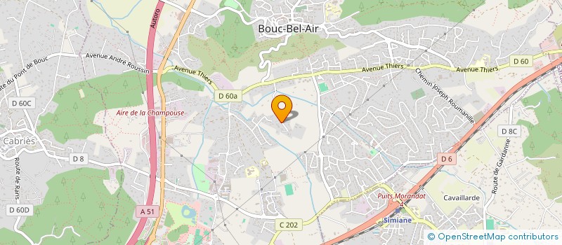 localisation de l'entreprise CJ BATIMENT à BOUC-BEL-AIR