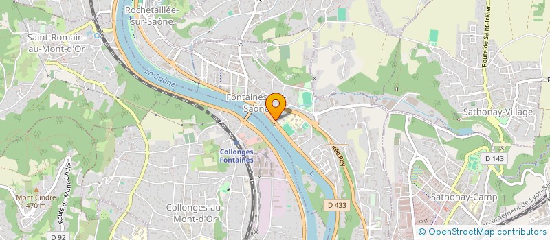 localisation de l'entreprise CJ CARS  FONTAINES-SUR-SAONE