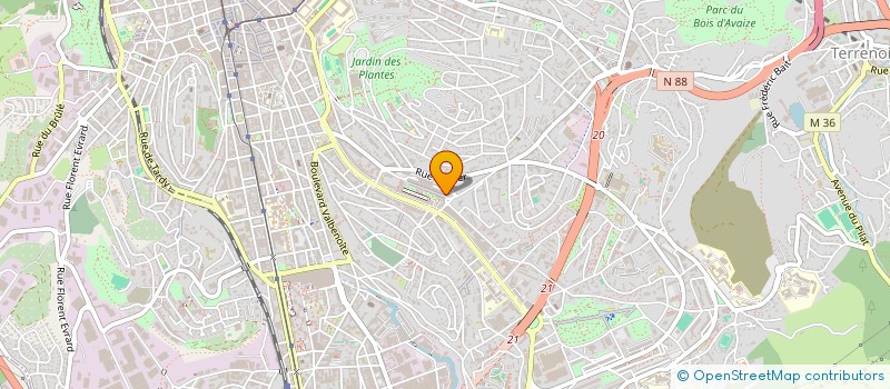 localisation de l'entreprise CJ CARS  SAINT-ETIENNE