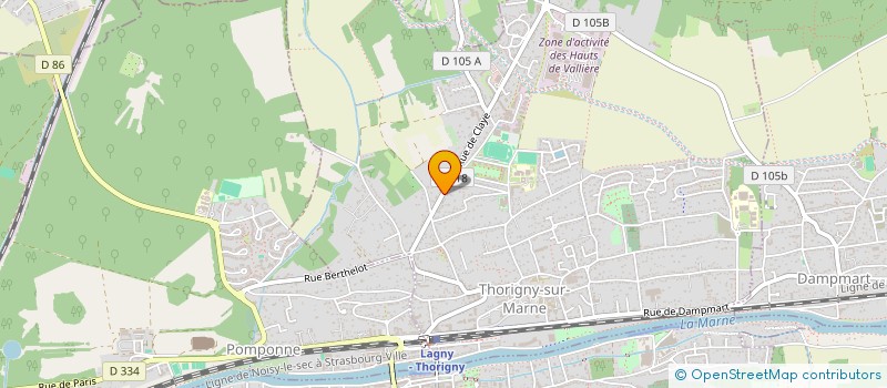 localisation de l'entreprise CJ COACHING  THORIGNY-SUR-MARNE