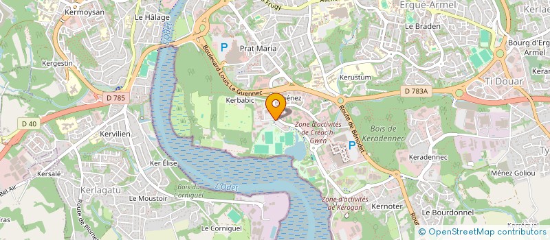 localisation de l'entreprise CJ CONSEILS  QUIMPER