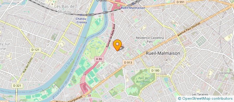 localisation de l'entreprise CJ CONSEILS à RUEIL-MALMAISON