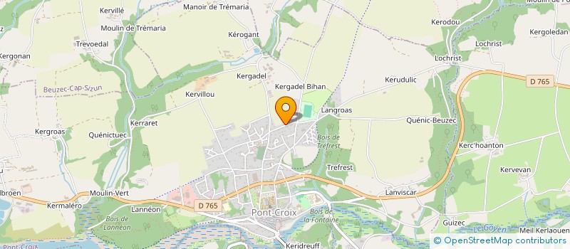 localisation de l'entreprise CJ CORPORATE  PONT-CROIX