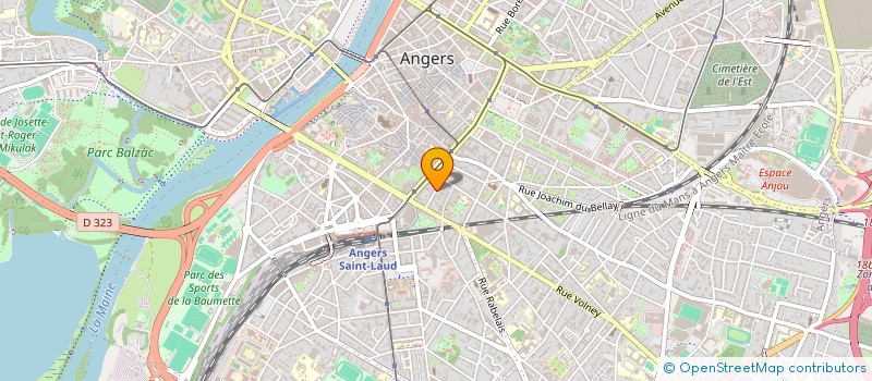 localisation de l'entreprise CJ COURSES EURL à ANGERS