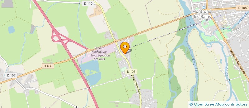 localisation de l'entreprise CJ COUVERTURE ZINGUERIE  BOISSET-LES-MONTROND