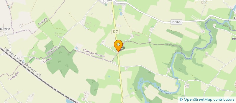 localisation de l'entreprise CJ CREATION  SAULGES