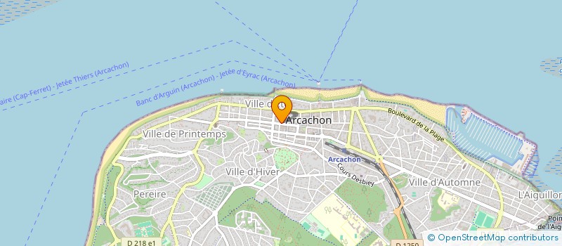 localisation de l'entreprise CJ DESIGN  ARCACHON