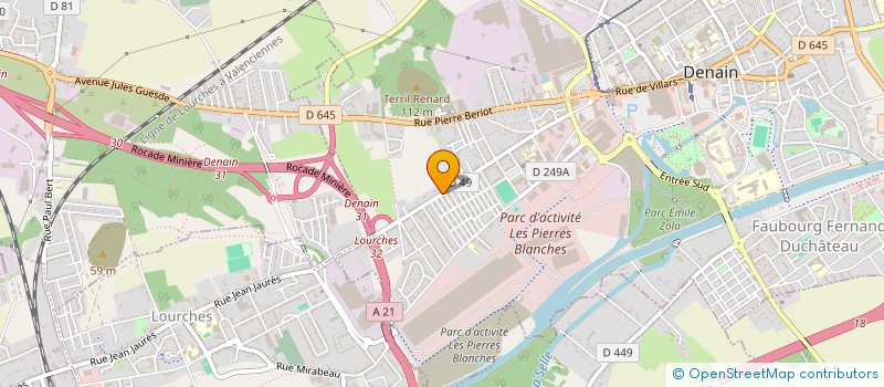 localisation de l'entreprise CJ DIFFUSION à DENAIN