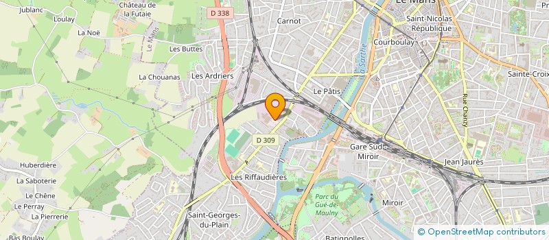 localisation de l'entreprise CJ DISTRI à LE MANS
