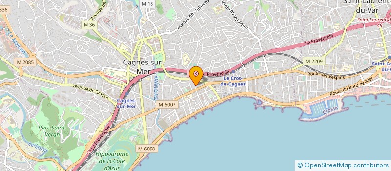 localisation de l'entreprise CJ DISTRIBUTION à CAGNES-SUR-MER