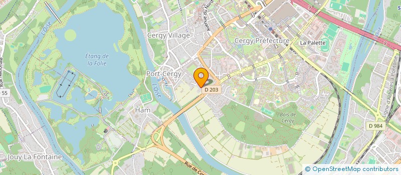 localisation de l'entreprise CJ DUCHESNE  CERGY