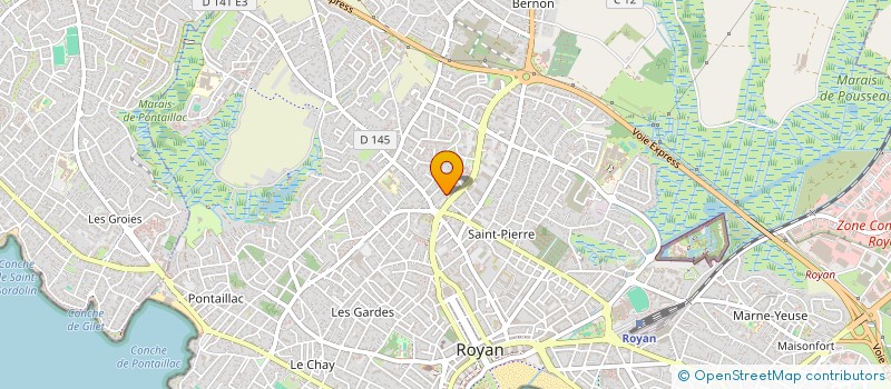 localisation de l'entreprise CJ ETANCH'TOIT 17  ROYAN