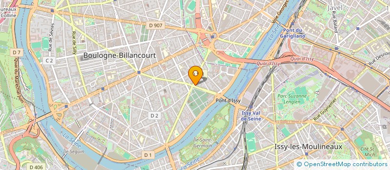 localisation de l'entreprise CJ FORMATIONS à BOULOGNE-BILLANCOURT