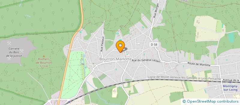 localisation de l'entreprise CJ HOLDINGS  BOURRON-MARLOTTE