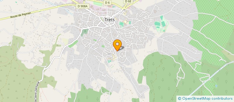 localisation de l'entreprise CJ HOME à TRETS