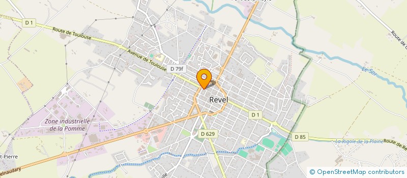 localisation de l'entreprise CJ IMMO  REVEL