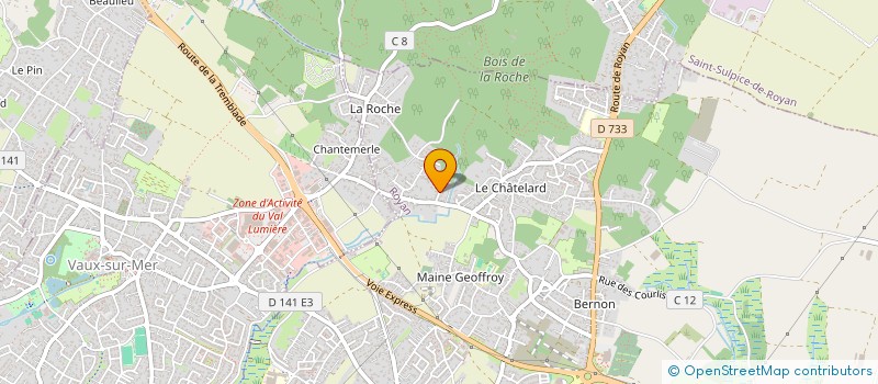 localisation de l'entreprise CJ'IMMO  SAINT-SULPICE-DE-ROYAN