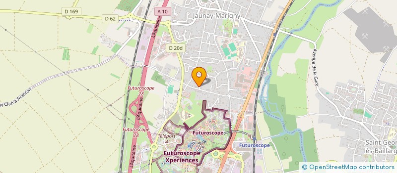 localisation de l'entreprise CJ IMMO à JAUNAY-MARIGNY