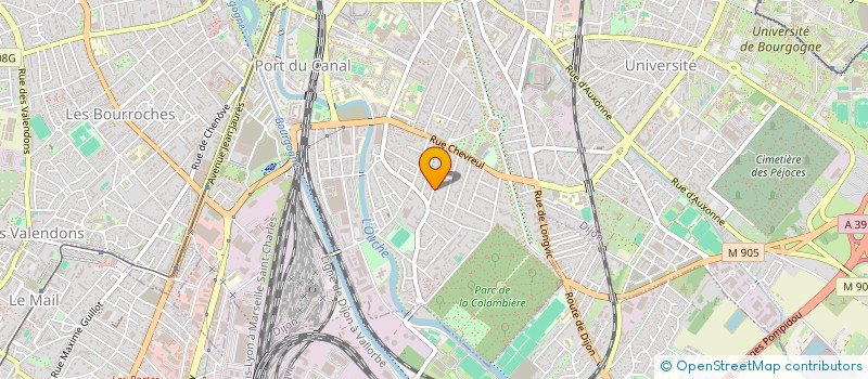 localisation de l'entreprise CJ IMMO à DIJON