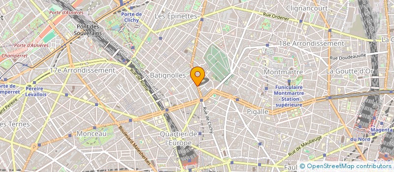 localisation de l'entreprise CJ IMMO  PARIS