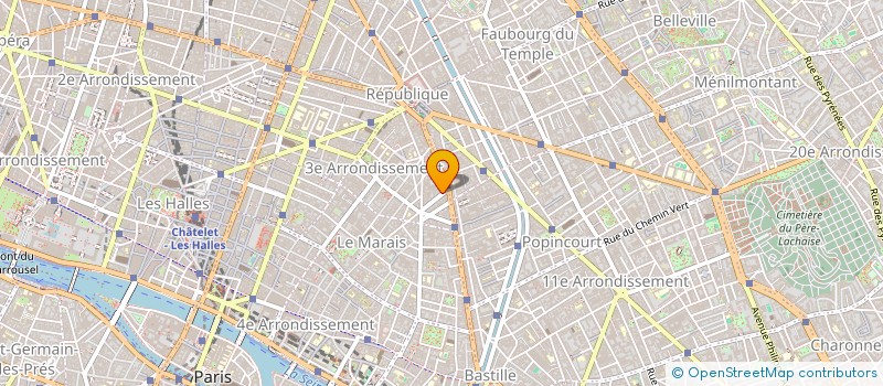 localisation de l'entreprise CJ IMMOBILIER  PARIS