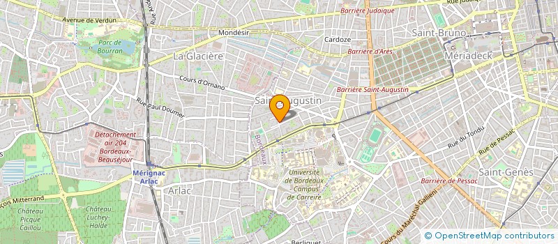 localisation de l'entreprise CJ INVEST  BORDEAUX