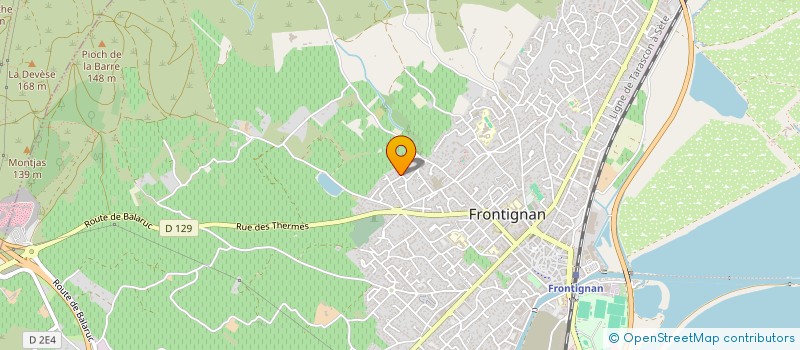 localisation de l'entreprise CJ INVEST à FRONTIGNAN