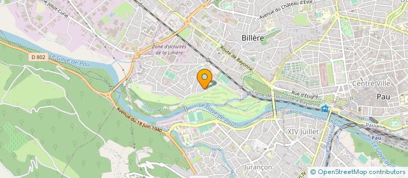 localisation de l'entreprise CJ INVEST à BILLERE