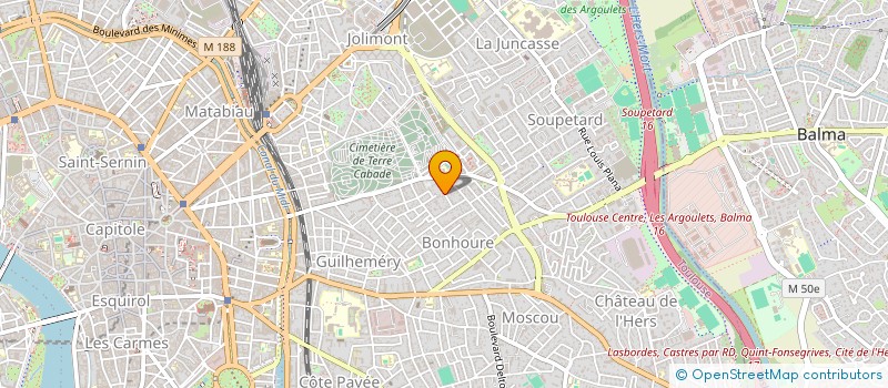 localisation de l'entreprise CJ INVEST  TOULOUSE