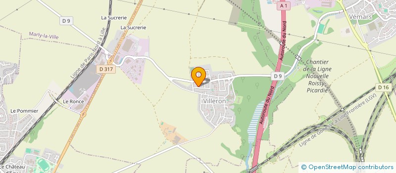 localisation de l'entreprise CJ INVEST à VILLERON