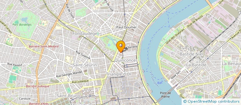 localisation de l'entreprise CJ INVESTISSEMENT à BORDEAUX