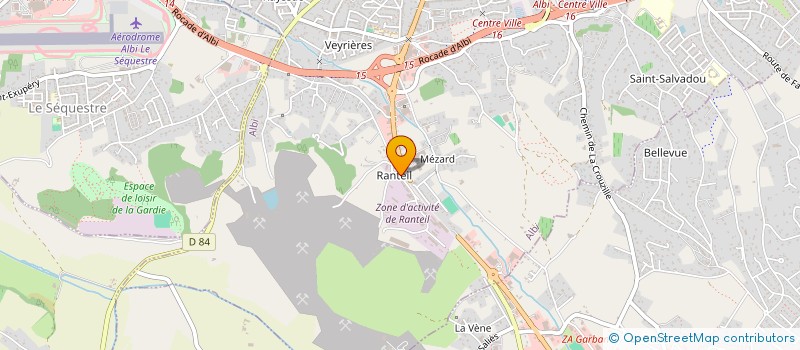 localisation de l'entreprise CJ INVESTISSEMENTS  ALBI