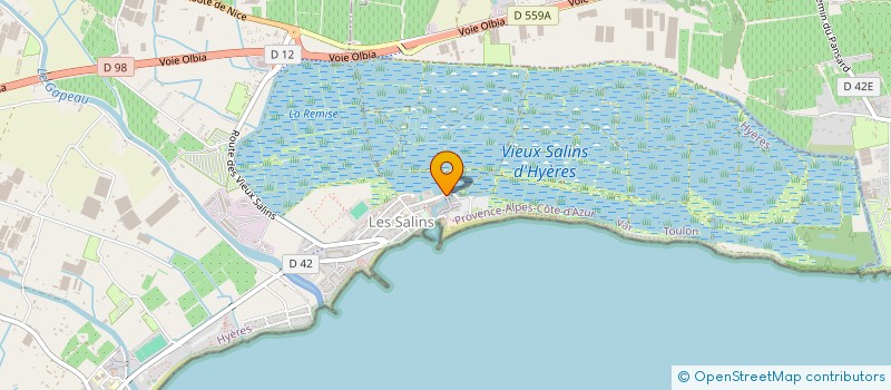 localisation de l'entreprise CJ LAFONT à HYERES