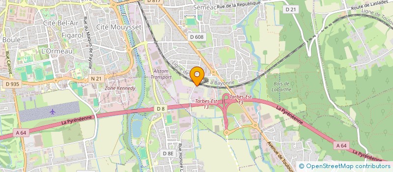 localisation de l'entreprise CJ LOCATION  SEMEAC