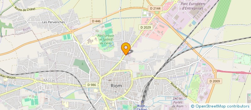 localisation de l'entreprise CJ LOGEMENTS  RIOM