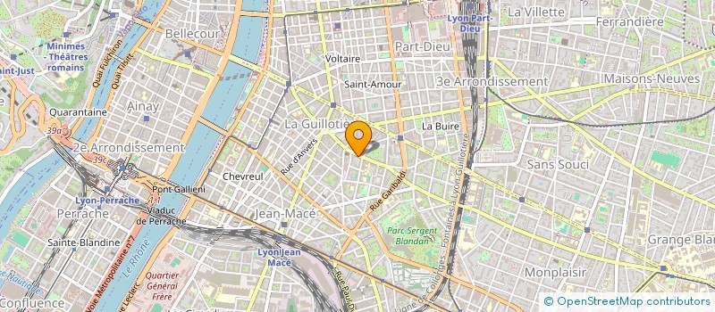 localisation de l'entreprise CJ MAKE UP CREATION  LYON