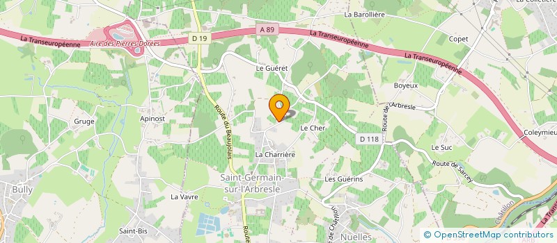 localisation de l'entreprise CJ PREST à SAINT-GERMAIN-NUELLES