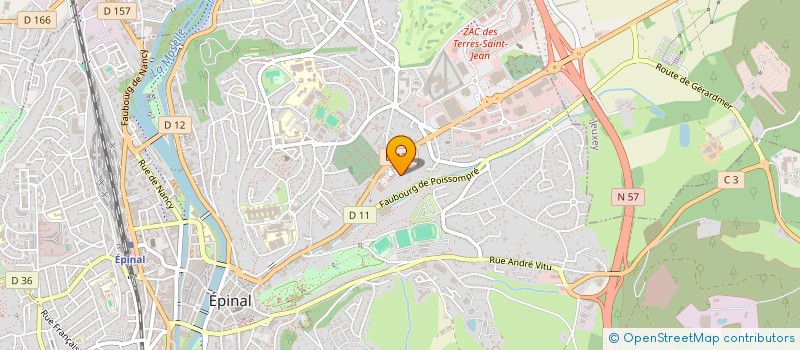 localisation de l'entreprise CJ PREST . à EPINAL